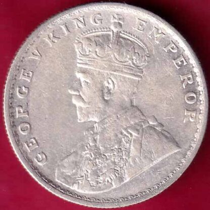 British India 1919 bombay mint George v One Rupee Silver coin–FB2708 - Image 2