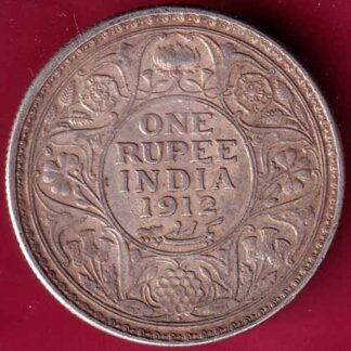 British India 1912 Bombay Mint George V Emperor One Rupee–FB2717