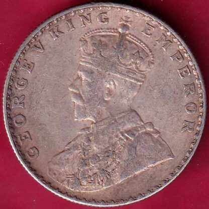 British India 1912 Bombay Mint George V Emperor One Rupee–FB2717 - Image 2