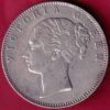 East India Company 1840 Continuous Legend Victoria Queen One Rupee  –FB2879