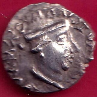 ANCIENT INDIA NAHAPAN DYNESTY KINGS PORTRAIT SILVER COIN–FB2949