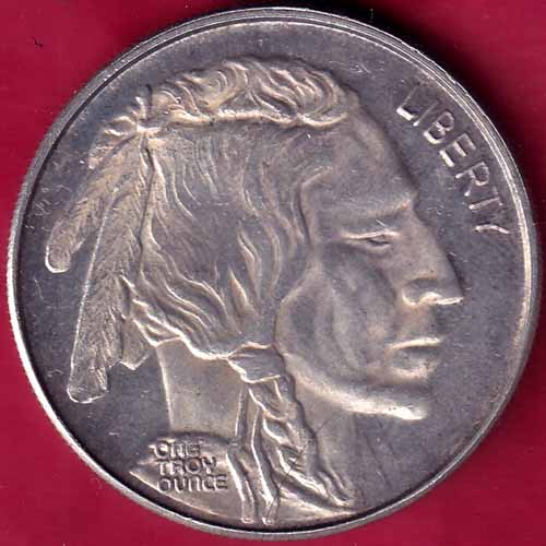 SILVER ROUND TOKEN Buffalo LIBERTY ONE TROY OUNCE 999 SILVER