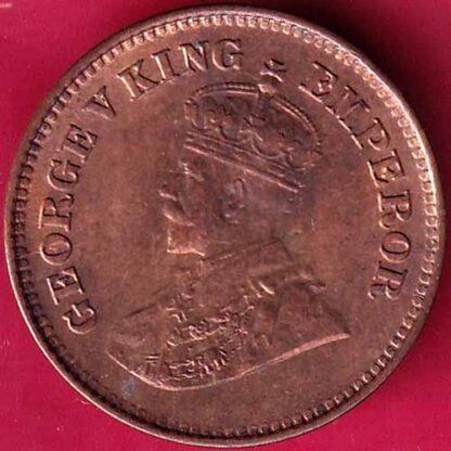 BRITISH INDIA 1932 GEORGE V 1/2 PICE– FB3051 - Image 2
