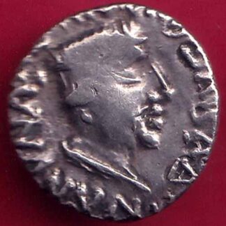 ANCIENT INDIA NAHAPAN DYNESTY KINGS PORTRAIT SILVER COIN–FB3091