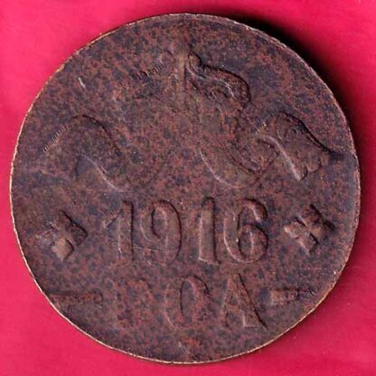 DEUTSCH OSTAFRIKA 1916 DOA 20 HELLER –FB3105 - Image 2