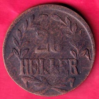 DEUTSCH OSTAFRIKA 1916 DOA 20 HELLER –FB3105