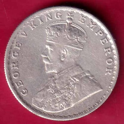British India 1919 bombay mint George v One Rupee Silver coin –FB3109 - Image 2