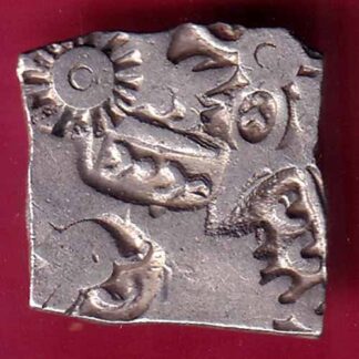 ANCIENT INDIA MAURYAN PERIOD MAGADH DYNASTY ANIMAL STANDING SILVER PUNCHMARK –FB3136