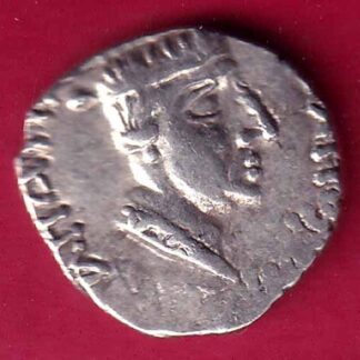 ANCIENT INDIA NAHAPAN DYNESTY KINGS PORTRAIT SILVER COIN –FB3182