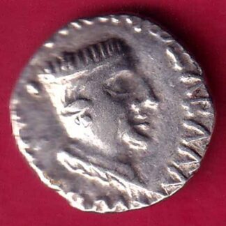 ANCIENT INDIA NAHAPAN DYNESTY KINGS PORTRAIT SILVER COIN –FB3221