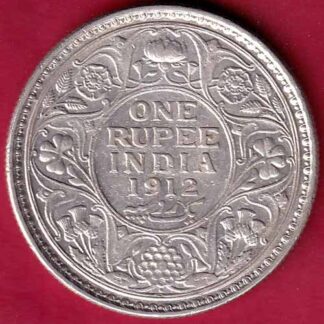 British India 1912 Bombay Mint George V king Emperor One Rupee– FB3335