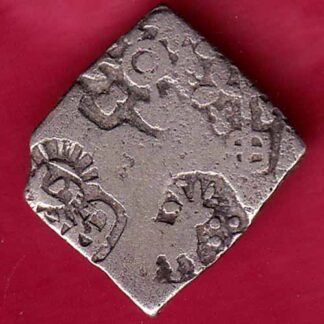 ANCIENT INDIA MAURYAN PERIOD MAGADH DYNASTY ANIMAL STANDING SILVER PUNCHMARK– FB3345