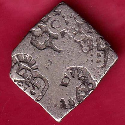 ANCIENT INDIA MAURYAN PERIOD MAGADH DYNASTY ANIMAL STANDING SILVER PUNCHMARK– FB3345