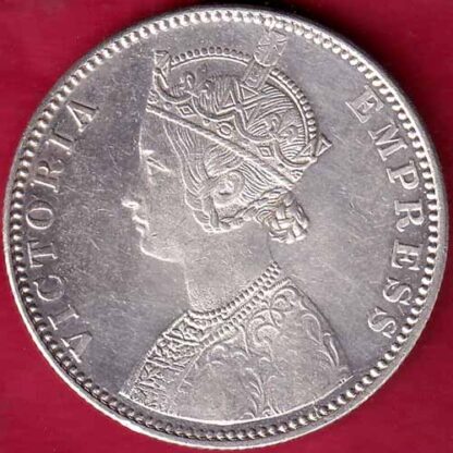 British india 1901 victoria empress one rupee scarce silver coin– FB3469 - Image 2