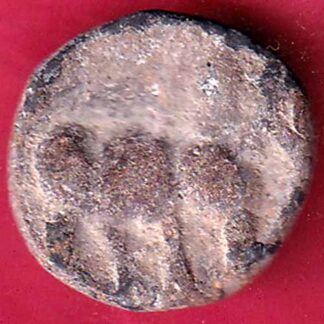 ANCIENT INDIA SATAVAHANA IKSHVAKU DYNASTY LEAD UNIT ELEPHANT STANDING COIN– FB3473