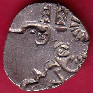 ANCIENT INDIA MAURYAN PERIOD MAGADH DYNASTY ANIMAL STANDING SILVER PUNCHMARK– FB3677