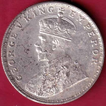 British India 1919 bombay mint George v One Rupee Silver coin – FB3769 - Image 2
