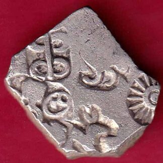 ANCIENT INDIA MAURYAN PERIOD MAGADH DYNASTY ANIMAL STANDING SILVER PUNCHMARK– FB3885