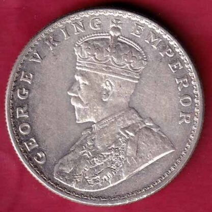 British India 1918 Bombay Mint George v One Rupee silver coin – FB3954 - Image 2