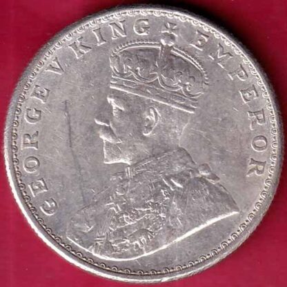 BRITISH INDIA 1913 BOMBAY MINT GEORGE V ONE RUPEE BEAUTIFUL SILVER COIN– FB3989 - Image 2