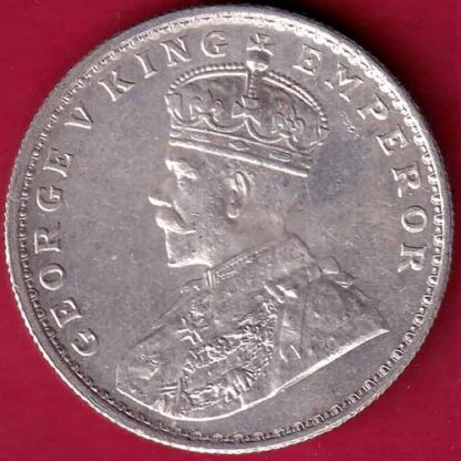 British India 1919  George v One Rupee Silver coin– FB4081 - Image 2