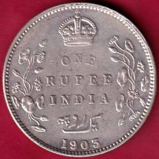 British India 1903 Edward Vii King & Emperor One Rupee– FB4085