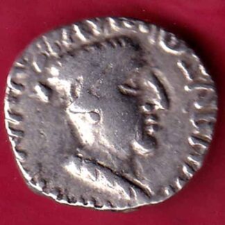 ANCIENT INDIA NAHAPAN DYNESTY KINGS PORTRAIT SILVER COIN – FB4110