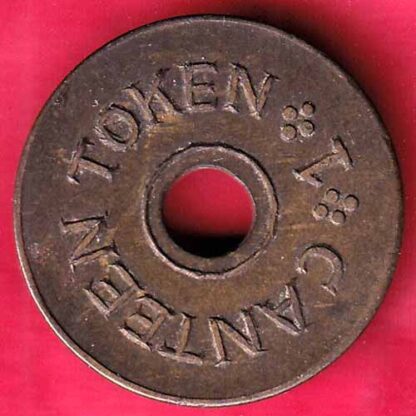 CANTEEN TOKEN – D.C.C. SIKA CANTEEN TOKEN – FB4118 - Image 2
