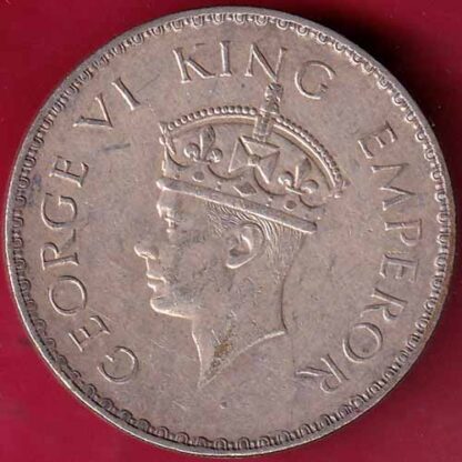 British India 1940 George VI Bombay Mint One Rupee  –FB4209 - Image 2
