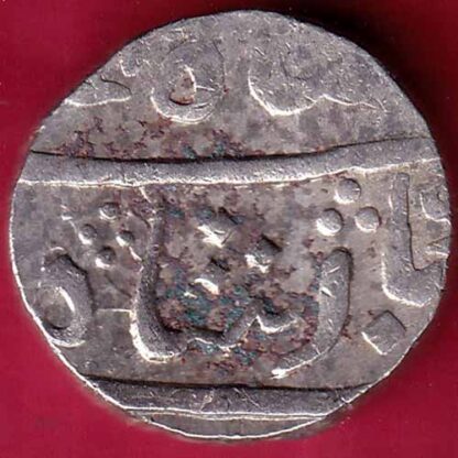 BARODA STATE EARLY ISSUE ONE RUPEE SILVER COIN – FB4294 - Image 2