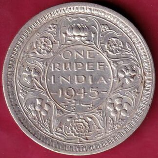 British India 1945 lahore Mint George Vi One Rupee – FB4365