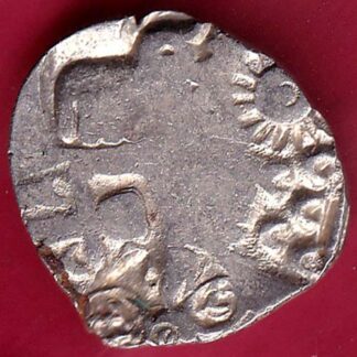 ANCIENT INDIA MAURYAN PERIOD MAGADH DYNASTY ANIMAL STANDING SILVER PUNCHMARK– FB4370