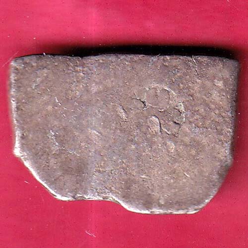 ANCIENT INDIA MAURYAN PERIOD MAGADH DYNASTY SILVER PUNCHMARK– FB4397 - Image 2