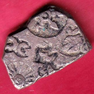 ANCIENT INDIA MAURYAN PERIOD MAGADH DYNASTY SILVER PUNCHMARK– FB4397