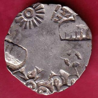 ANCIENT INDIA MAURYAN PERIOD MAGADH DYNASTY ANIMAL STANDING SILVER PUNCHMARK– FB4433