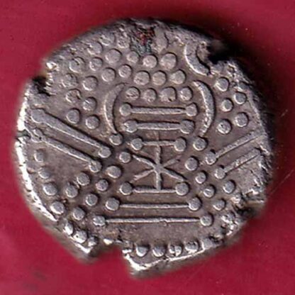 ancient india gadhiya dynasty  king's potraite  silver drachma – FB4486 - Image 2
