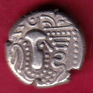 ancient india gadhiya dynasty  king's potraite  silver drachma – FB4486