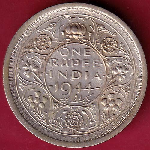 British India 1944 LAHORE Mint George Vi One Rupee Silver Coin – FB4516 ...