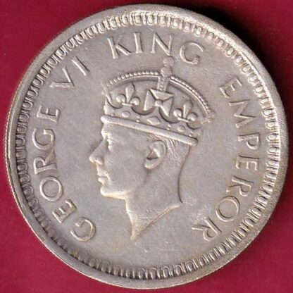 British India 1945 lahore Mint George Vi One Rupee  – FB4553 - Image 2