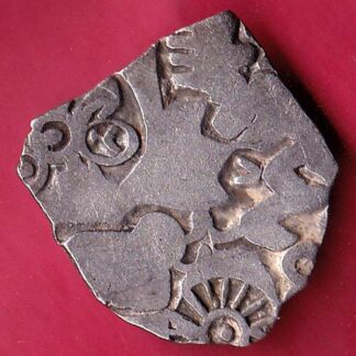 ANCIENT INDIA MAURYAN PERIOD MAGADH DYNASTY BEAUTIFUL SILVER PUNCHMARK   – FB4584