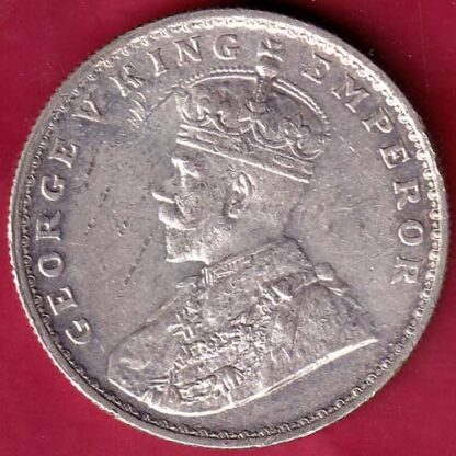 British India 1918 Bombay Mint George v One Rupee silver coin – FB4586 - Image 2