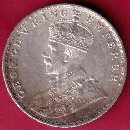 British India 1918 Bombay Mint George v One Rupee silver coin – FB4613 - Image 2