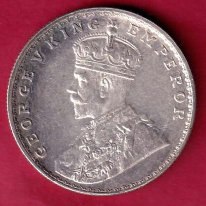 British India 1918 Bombay Mint George v One Rupee silver coin – FB4654 - Image 2