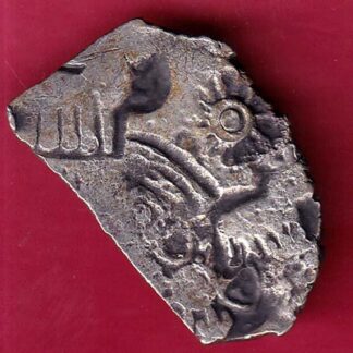 ANCIENT INDIA MAURYAN PERIOD MAGADH DYNASTY “BOTH SIDE PUNCHES” SILVER PUNCHMARK – FB4656