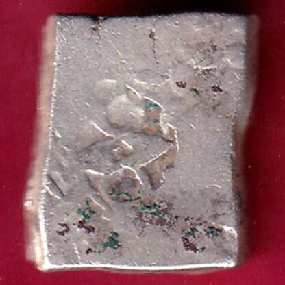 ANCIENT INDIA MAURYAN PERIOD MAGADH DYNASTY ANIMAL STANDING SILVER PUNCHMARK –FB4666 - Image 2