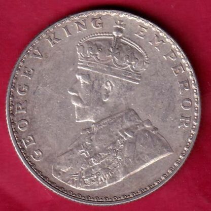 British India Bombay mint 1912 George V king Emperor One Rupee –FB4688 - Image 2