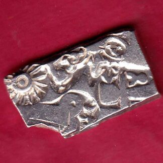 ANCIENT INDIA MAURYAN PERIOD MAGADH DYNASTY ANIMAL STANDING SILVER PUNCHMARK – FB4706