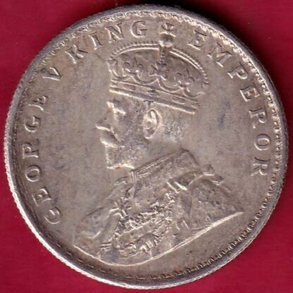 British India 1919 George v One Rupee Silver coin  –FB4718 - Image 2
