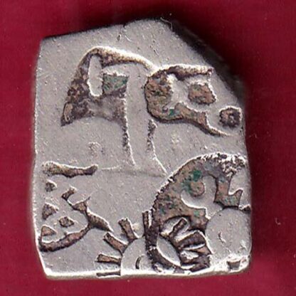 ANCIENT INDIA MAURYAN PERIOD MAGADH DYNASTY SILVER PUNCHMARK–FB4765