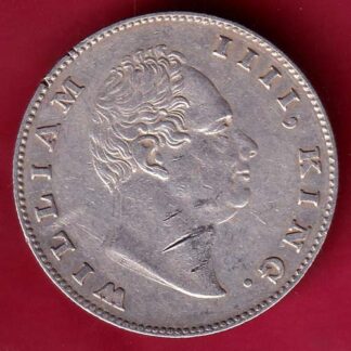EAST INDIA COMPANY 1835 WILLIAM IIII , ONE RUPEE SILVER COIN –FB4787